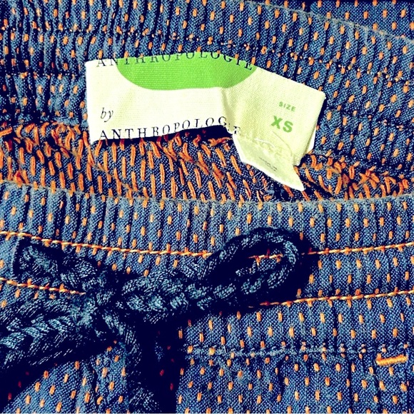 Anthropologie Joggers Blue and Orange size XS - Picture 3 of 5